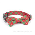 Cute Classic Plaid Bow Tie Puppy Dog Collar